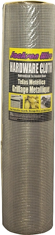 Jackson Wire 11 05 39 13 Hardware Cloth, 100 ft L, 48 in W, 23 Gauge, 1/4 x 1/4 in Mesh, Galvanized
