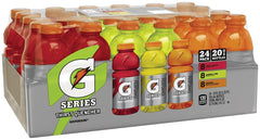 Gatorade 05886 Thirst Quencher Sports Drink, Liquid, Fruit Punch, Lemon Lime, Cool Blue Flavor, 20 oz Bottle
