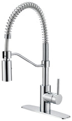 Boston Harbor FP4A0096CP Pull-Down Kitchen Faucet, 1.8 gpm, 1-Faucet Handle, 1, 3-Faucet Hole, Brass/Plastic/Zinc