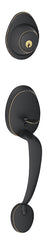 Schlage Barcelona J Series JH58 BAR 622 Combination Lockset, Mechanical Lock, Handleset Grip Only Handle, Matte Black