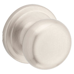 Kwikset 720J 15CP6AL Passage Door Lockset, Knob Handle, Satin Nickel, 1-3/8 to 1-3/4 in Thick Door, 2-1/4 in Strike