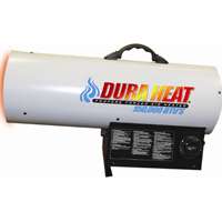 Reddy Heater Forced Air Heater, LP, Operates on 100 lb LP tank, 150K BTU, 3800 sq-ft Heating Area, 99% Efficency