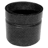 SELKIRK DSP7CA Chimney Adaptor, 7 in Dia, 7 in L, 7-1/2 in Connection, Stainless Steel, Black