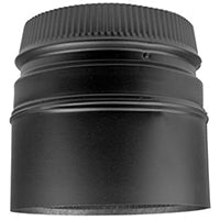 Selkirk DSP7SA-1 Chimney Adapter, 7 in Dia, 5-3/4 in L, 7-1/2 in Connection, Stainless Steel, Black