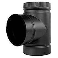SELKIRK DSP7TE-1 Tee, 7 in, Stainless Steel, Black