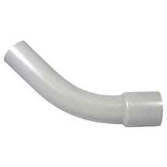 Kraloy 20654 Conduit Elbow, 45 deg Angle, 1/2 in Bell, PVC, Gray