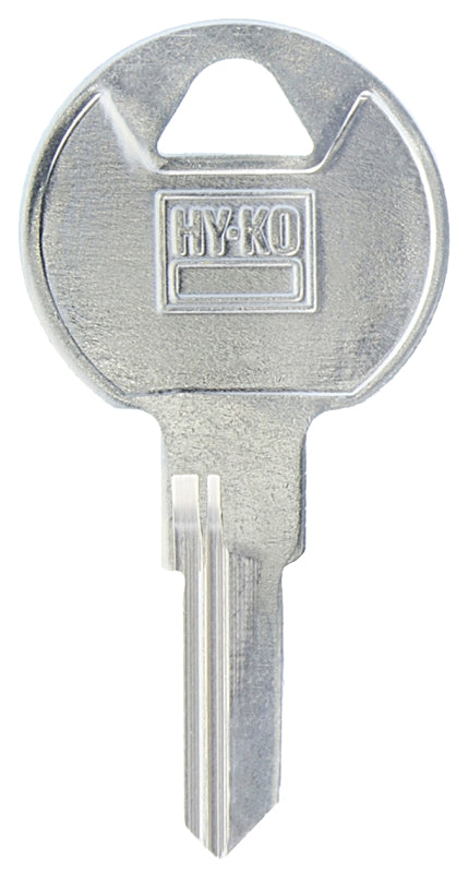 Hy-Ko 11010TM8 Key Blank, Brass, Nickel-Plated, For: Trimark TM8 Locks