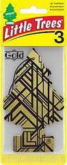AIR FRESHENER CRD W/STRNG GOLD