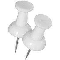 Hillman 122641 Push Pin, 5 in L, Plastic, White