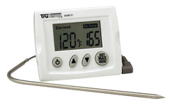 Taylor 3518N Probe Wire Thermometer, 32 to 392 deg F, Digital, LCD Display, Gray/White