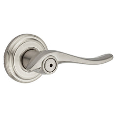 Kwikset Signature Series 730AVL 15 Privacy Door Lever, Thumbturn Lock, Satin Nickel, Knob Handle, Zinc, Residential