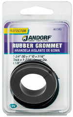Jandorf 61543 Grommet, Rubber, Black, 7/16 in Thick Panel