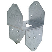 Simpson Strong-Tie BCS Series BCS2-3/6Z Post Cap, 2 to 3 x 6 in Post/Joist, Steel, ZMAX