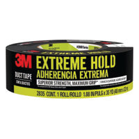 3M 2835-B Duct Tape, 35 yd L, 1.88 in W, Black