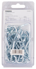 ProSource LR-314-PS Ceiling Hook, 25 lb Working Load, Steel, Silver, Zinc