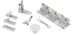RENIN BF1700-03600-BW Hardware Track Set, 36 in L Track, Steel, For: Bi-Fold Doors