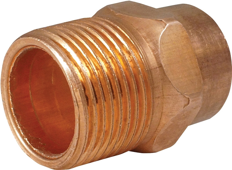 EPC 104 Series 30368 Pipe Adapter, 1-1/2 in, Sweat x MNPT, Copper