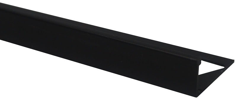 Shur-Trim ET2152SAB08 Flat Tile Edge, 8 ft L, 1/2 in W, Aluminum, Satin Antique Bronze