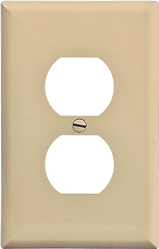 WALL PLATE MID-SIZ 1GANG IVORY