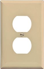 WALL PLATE MID-SIZ 1GANG IVORY