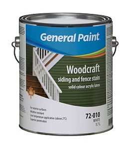 General Paint Woodcraft GE0072010-16 Siding and Fence Stain, Flat, Satin, Liquid, 1 gal, Pail