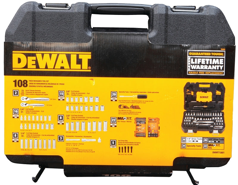 DWMT73801 SOCKET SET 108PC BOX