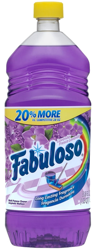 Fabuloso 153096 All-Purpose Cleaner, 33.8 oz, Liquid, Lavender, Purple