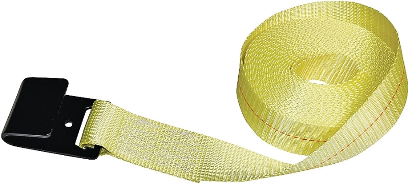 S-Line 41659-10-30 Winch Strap with Flat Hook, 2 in W, 30 ft L, 3333 lb Vertical Hitch, Polyester