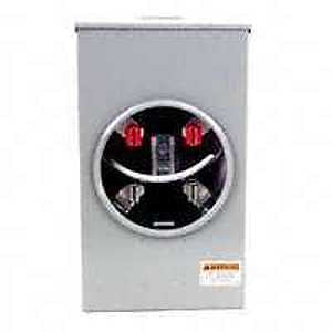 Siemens Murray SS102AX Meter Socket, 1 -Phase, 200 A, 300 V, 4 -Jaw, Overhead Cable Entry, NEMA 3R Enclosure