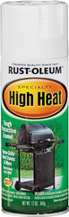 Specialty 7751830 High Heat Spray Paint, Satin, White, 12 oz, Can, Oil Base