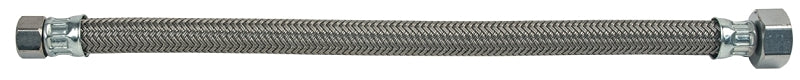 BrassCraft PSB846 Faucet Connector, 1/2 in Inlet, FIP Inlet, 1/2 in Outlet, FIP Outlet, Polymer Tubing, 20 in L