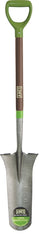 Ames 2531900 Drain Spade, 8-1/8 in W Blade, Steel Blade, Fiberglass Handle, D-Shaped Handle