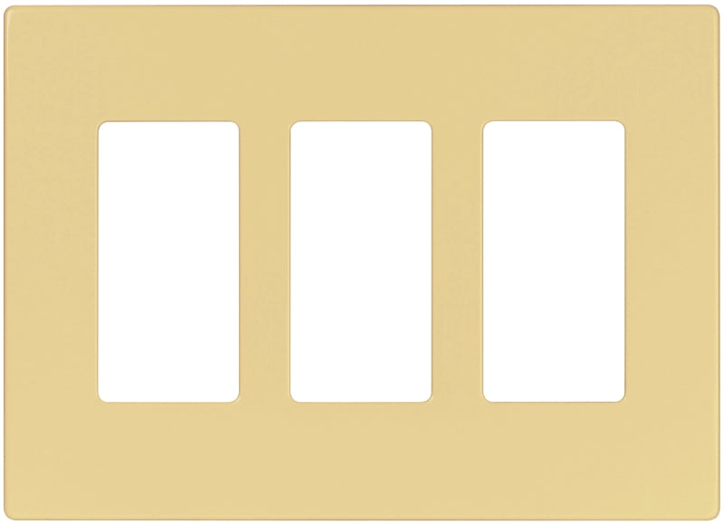 Arrow Hart PJS PJS263V Wallplate, 4.87 in L, 6-3/4 in W, 3 -Gang, Polycarbonate, Ivory, High-Gloss