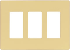 Arrow Hart PJS PJS263V Wallplate, 4.87 in L, 6-3/4 in W, 3 -Gang, Polycarbonate, Ivory, High-Gloss
