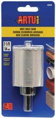 ARTU 02840 Hole Saw, 2-1/8 in Dia, 2-1/4 in D Cutting, 5/8-18 Arbor, Tungsten Carbide Cutting Edge