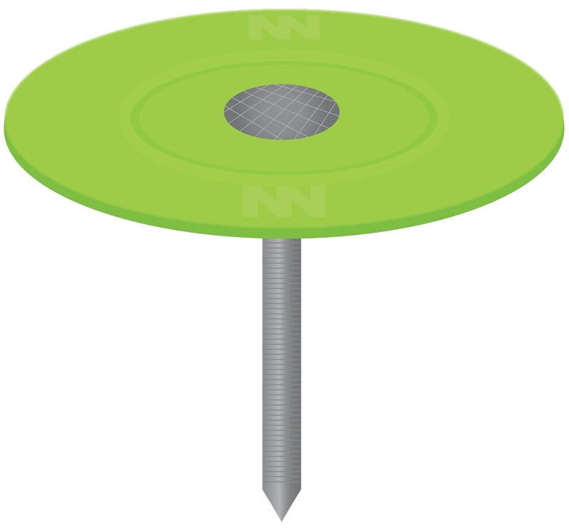 Stinger 135131 Cap Nail, 2 in L, Flat Head, 12 ga Gauge, Plastic/Steel
