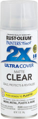 2X Ultra Cover 249087 Spray Paint, Matte, Clear, 12 oz, Can