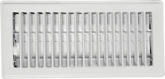Imperial RG0283 Floor Register, Steel, White, Painted/Powder-Coated