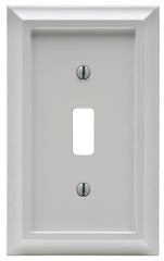 Amerelle 2040TW Wallplate, 1 -Gang, Wood, White