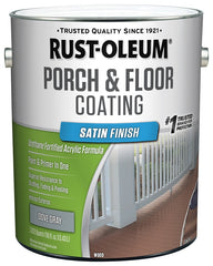 Rust-Oleum 320417 Porch and Floor Coating, Dove Gray, Liquid, 1 gal, Can