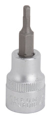Vulcan Hex Bit Socket, Chrome, 3 mm, 3/8 in Drive, 1-7/8 in OAL