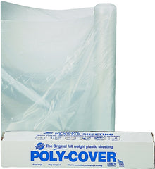 Orgill Poly 6X8-C Poly Film, 100 ft L, 8 ft W, Clear