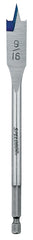 Irwin 88809 Spade Drill Bit, 9/16 in Dia, 6 in OAL, Flat Flute, 1/4 in Dia Shank, Hex Shank