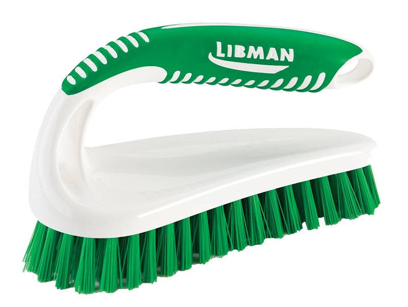 Libman 57 Power Scrub Brush, 1 in L Trim, PET, Green, 2-1/2 in W Brush, 6.37 in OAL, Green/White