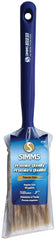 Simms 1930-50 Paint Brush, 2 in W, Angle Sash Brush, 2-5/8 in L Bristle, Nylon/Polyester Bristle