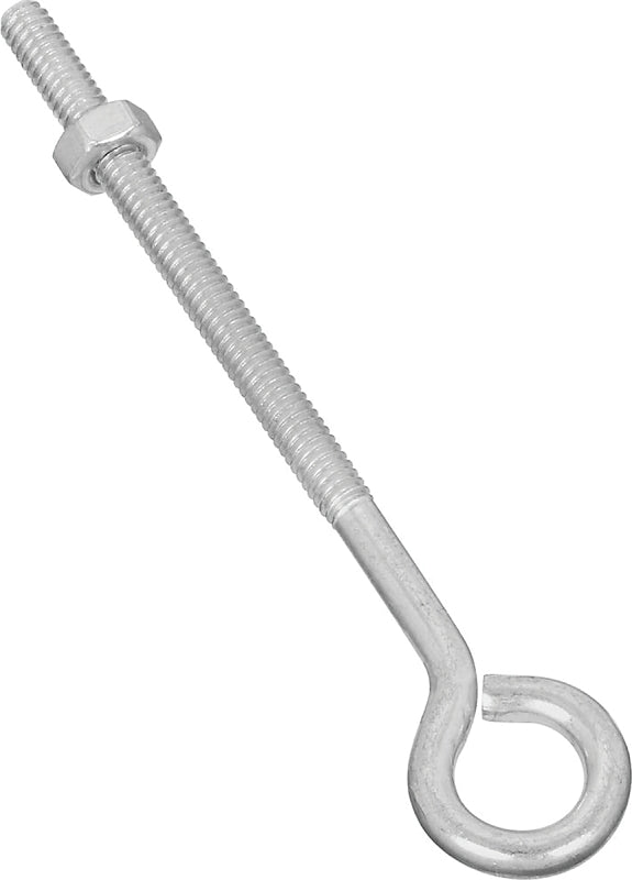 National Hardware N221-135 Eye Bolt, 1/4-20 Thread, 3 in L Thread, 0.56 in ID Dia Eye, 4.02 in L Shank, Steel, Zinc