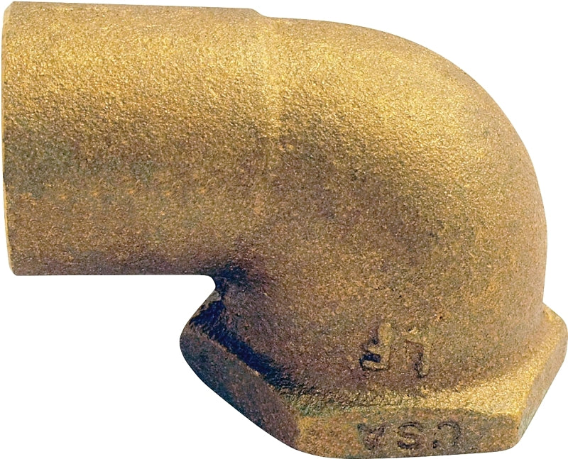 EPC 10156794 Pipe Elbow, 3/4 in, Compression x Female, 90 deg Angle, Brass