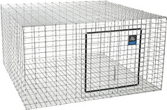 Pet Lodge AH2424 Rabbit Hutch, 24 in W, 24 in D, 16 in H, Steel/Vinyl, Galvanized