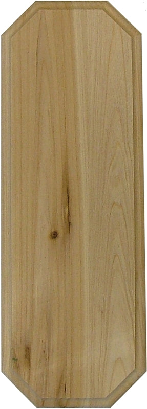 Hy-Ko AK-300 Address Plaque, Rectangular, Natural Cedar
