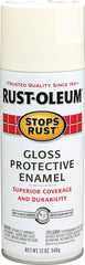 Stops Rust 7789830 Rust Preventative Spray Paint, Gloss, Canvas White, 12 oz, Can